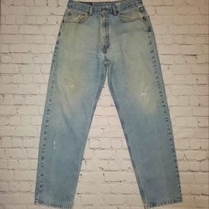 Levi 550 Light Wash Blue Jeans Mens Size W35 L32